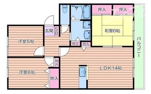 グリーンヴィラ千里　A棟の物件間取画像